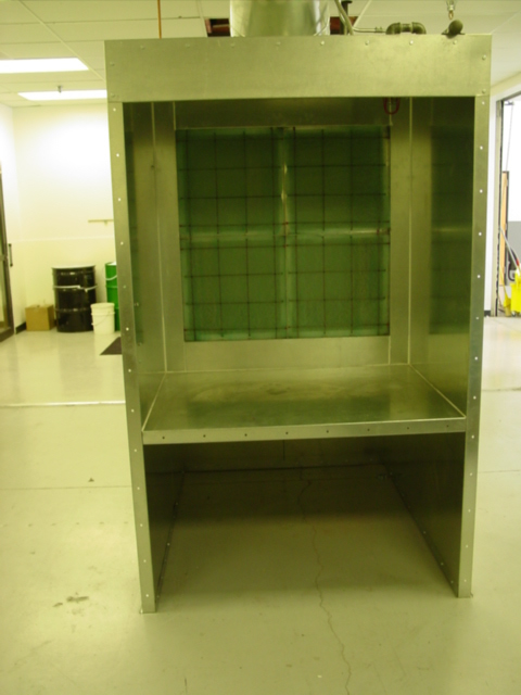 metal shop spray booth