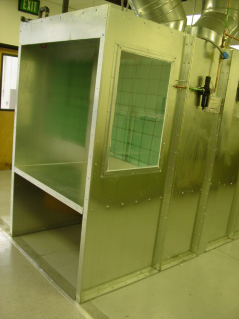 wood shop spray booth